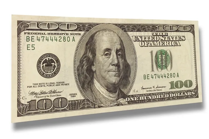 Gerahmter Druck : 100-Dollar-Schein, Vorderseite Gerahmter Druck : 100-Dollar-Schein, Vorderseite