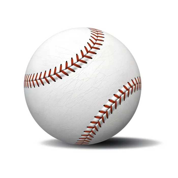 Gerahmter Druck : 2D-Illustration eines typischen weißen Baseballs. Gerahmter Druck : 2D-Illustration eines typischen weißen Baseballs.