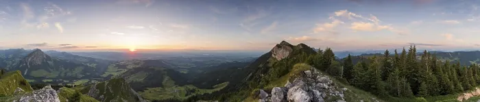 Gerahmter Druck : 360-Grad-Panorama vom Risetestock Gerahmter Druck : 360-Grad-Panorama vom Risetestock