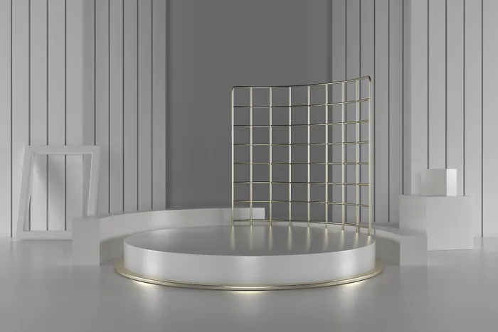 Gerahmter Druck : 3D-Rendern, abstrakte geometrische Hintergrund. Gerahmter Druck : 3D-Rendern, abstrakte geometrische Hintergrund.