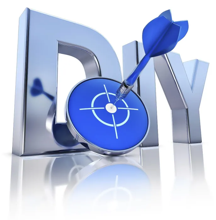 Gerahmter Druck : 3D-Rendern eines DIY-Icons.
