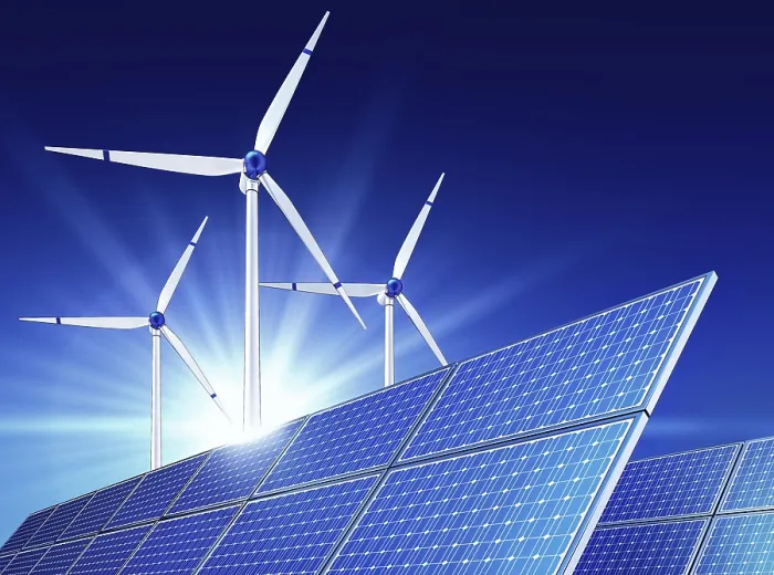Gerahmter Druck : 3D-Rendering eines grünen Energiekonzepts. Gerahmter Druck : 3D-Rendering eines grünen Energiekonzepts.