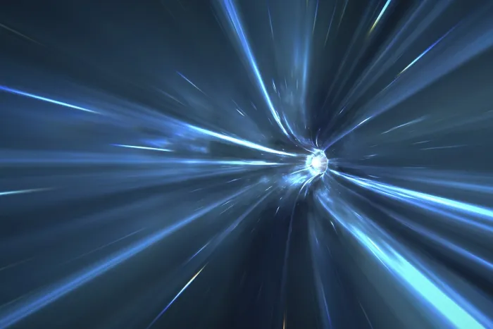Gerahmter Druck : 3D-Rendition eines Warp-Tunnels im Weltraum. Gerahmter Druck : 3D-Rendition eines Warp-Tunnels im Weltraum.