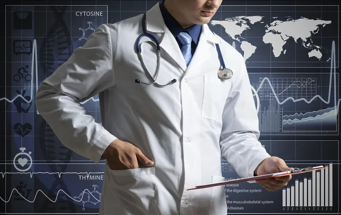 Gerahmter Druck : Der Doktor führt. Gerahmter Druck : Der Doktor führt.