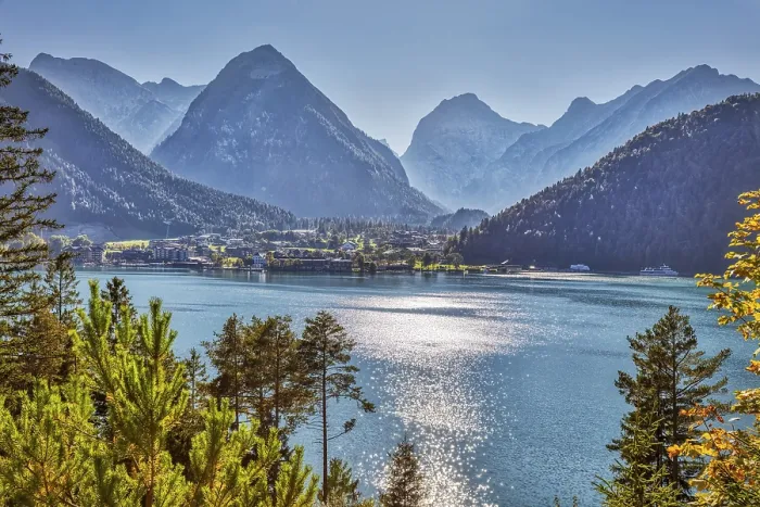 Gerahmter Druck : A, Achensee, hdr Gerahmter Druck : A, Achensee, hdr