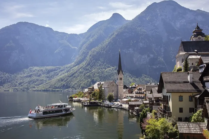 Gerahmter Druck : A, Hallstatt Gerahmter Druck : A, Hallstatt