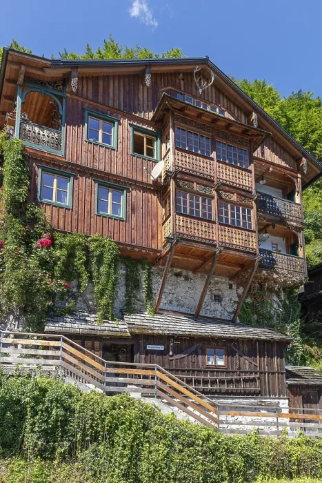Gerahmter Druck : A, Hallstatt Gerahmter Druck : A, Hallstatt