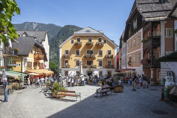 Gerahmter Druck : A, Hallstatt Gerahmter Druck : A, Hallstatt