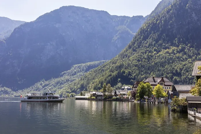 Gerahmter Druck : A, Hallstatt