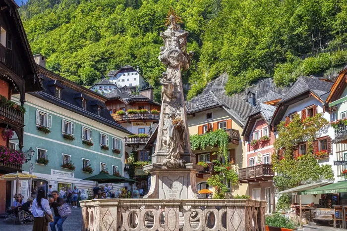 Gerahmter Druck : A, Hallstatt, hdr Gerahmter Druck : A, Hallstatt, hdr