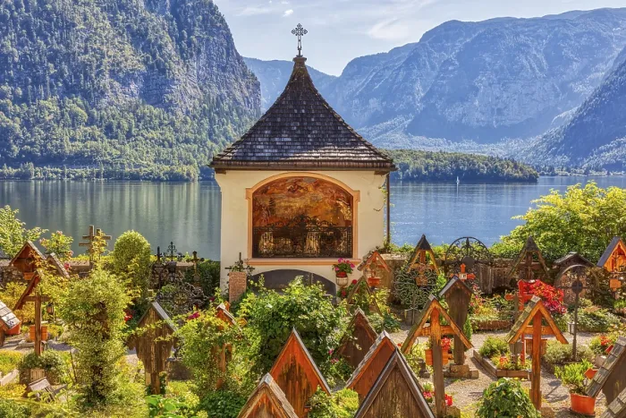 Gerahmter Druck : A, Hallstatt, hdr Gerahmter Druck : A, Hallstatt, hdr