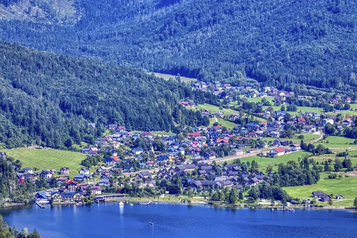 Gerahmter Druck : A, Hallstatt, hdr Gerahmter Druck : A, Hallstatt, hdr