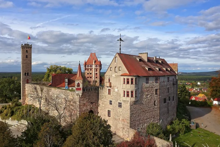 Gerahmter Druck : Schloss Abenberg, Hoher Berg, Abenberg Gerahmter Druck : Schloss Abenberg, Hoher Berg, Abenberg