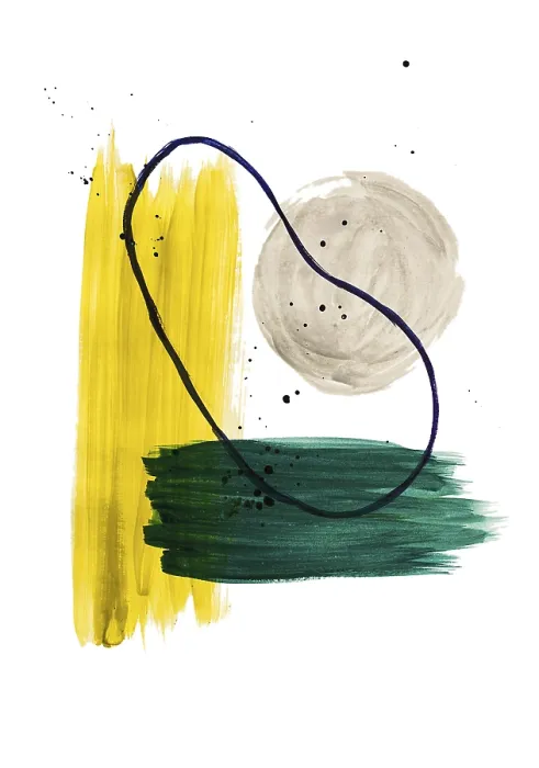 Gerahmter Druck : Abstrakter Hintergrund, Pinselstriche. Gerahmter Druck : Abstrakter Hintergrund, Pinselstriche.