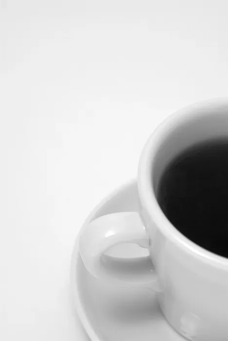 Gerahmter Druck : Ein Abstract einer Tasse schwarzen Kaffees. Gerahmter Druck : Ein Abstract einer Tasse schwarzen Kaffees.