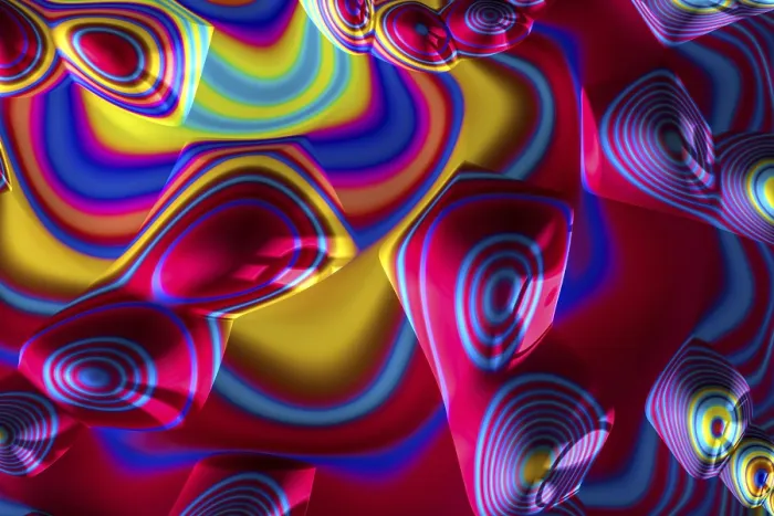 Gerahmter Druck : Abstrakte geometrische Hintergrund - computer-generierte Abbildung. Gerahmter Druck : Abstrakte geometrische Hintergrund - computer-generierte Abbildung.