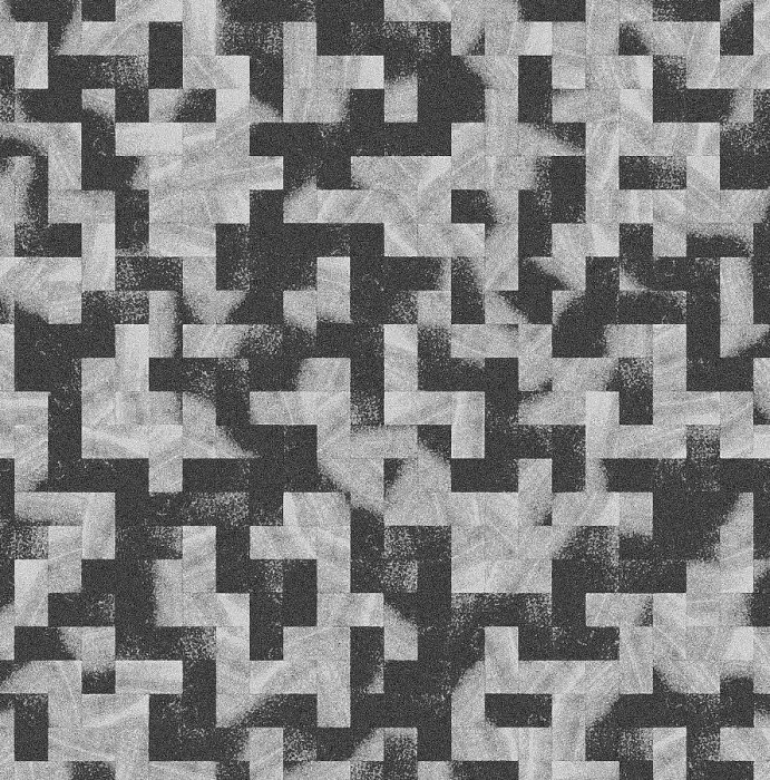 Gerahmter Druck : Abstrakter geometrischer Muster mit Schwarz. Gerahmter Druck : Abstrakter geometrischer Muster mit Schwarz.