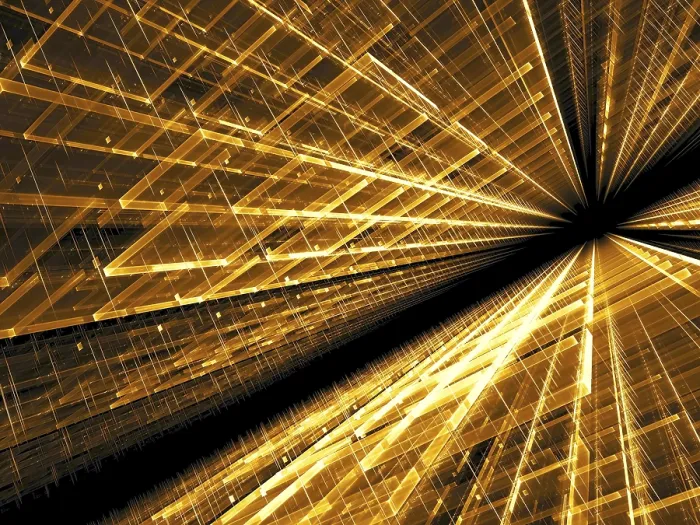 Gerahmter Druck : Abstrakte goldene Hintergrund - computer-generierte 3D-Illustration.