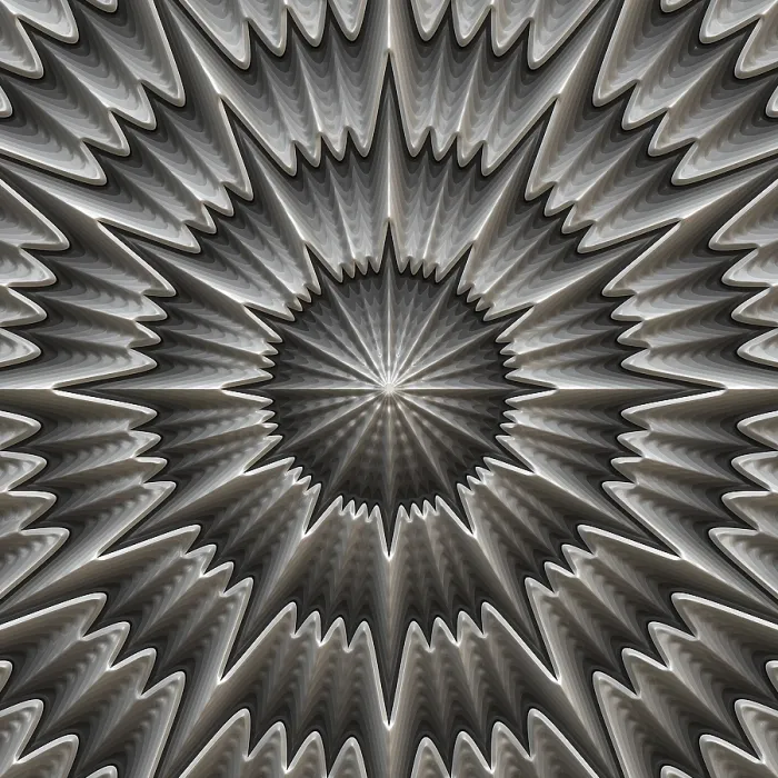 Gerahmter Druck : Ein abstraktes graues Muster 3D-Illustration.