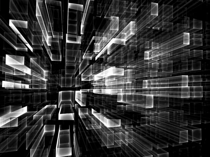 Gerahmter Druck : Abstrakte Technologie-Hintergrund - computer-generierte 3D-Illustration Gerahmter Druck : Abstrakte Technologie-Hintergrund - computer-generierte 3D-Illustration