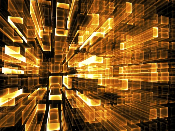 Gerahmter Druck : Abstrakter Technologie-Hintergrund - computer-generierte 3D-Illustration. Gerahmter Druck : Abstrakter Technologie-Hintergrund - computer-generierte 3D-Illustration.