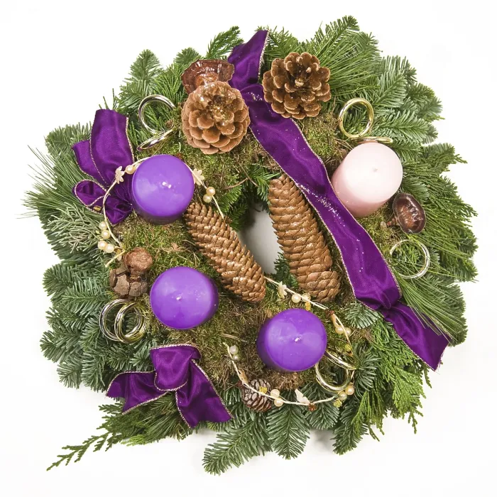 Gerahmter Druck : Adventkranz Gerahmter Druck : Adventkranz