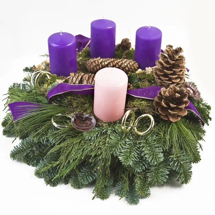Gerahmter Druck : Adventskranz Gerahmter Druck : Adventskranz