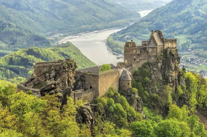 Gerahmter Druck : Schloss Aggstein, Schloss Aggstein 06.