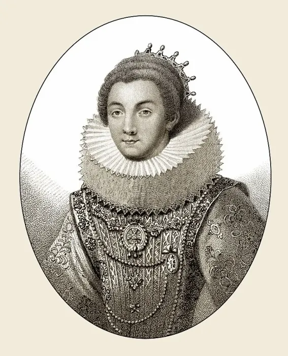 Gerahmter Druck : Agnes Douglas, Gräfin von Argyll Gerahmter Druck : Agnes Douglas, Gräfin von Argyll