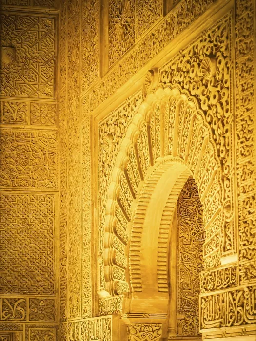 Gerahmter Druck : Ein Teil des Alhambra-Palastes. Gerahmter Druck : Ein Teil des Alhambra-Palastes.