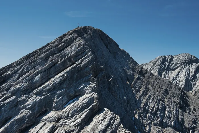 Gerahmter Druck : Alpspitze, Gipfel mit Via Ferrata Gerahmter Druck : Alpspitze, Gipfel mit Via Ferrata