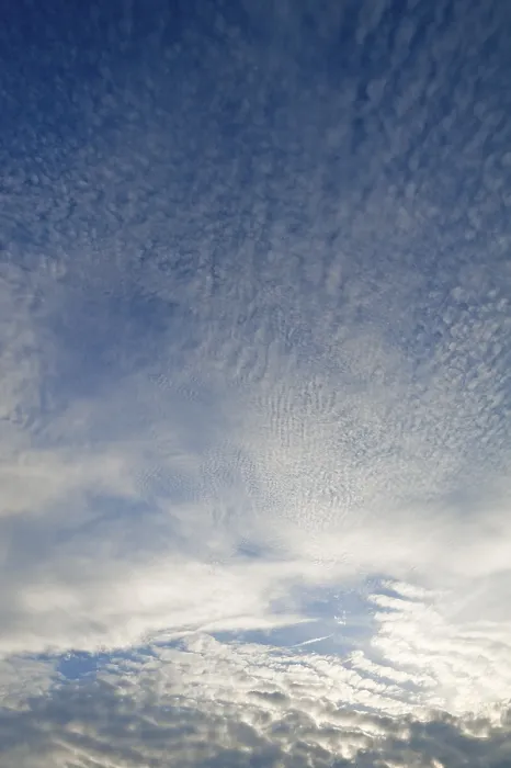 Gerahmter Druck : Altocumulus-Wolken, Deutschland