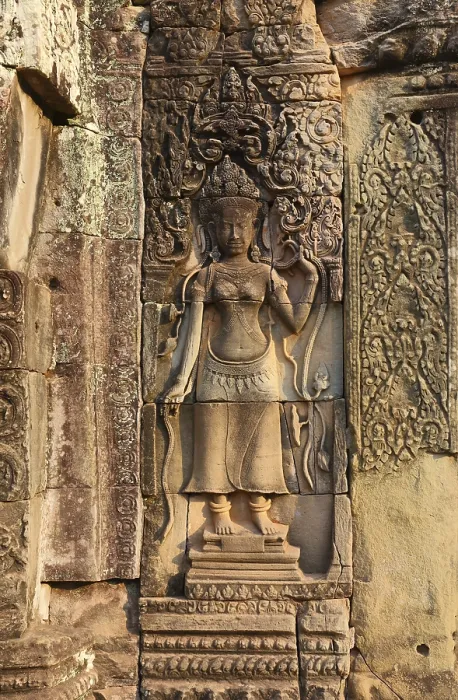 Gerahmter Druck : Alte Basreliefs an der Wand eines Tempels. Gerahmter Druck : Alte Basreliefs an der Wand eines Tempels.