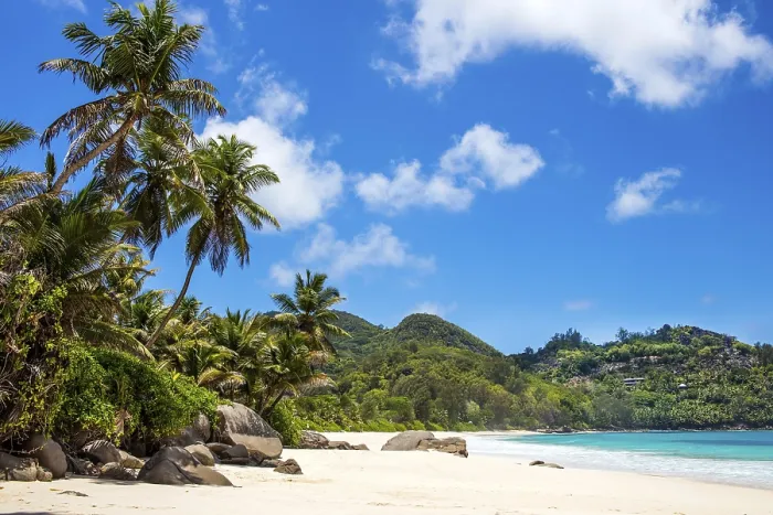 Gerahmter Druck : Strand von Anse Intendance, Mahè Gerahmter Druck : Strand von Anse Intendance, Mahè