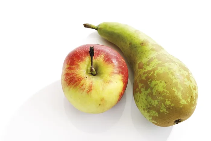 Gerahmter Druck : Apfel und Birne Gerahmter Druck : Apfel und Birne