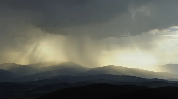 Gerahmter Druck : Nahende Regen, Hutwisch Aussichtspunkt. Gerahmter Druck : Nahende Regen, Hutwisch Aussichtspunkt.