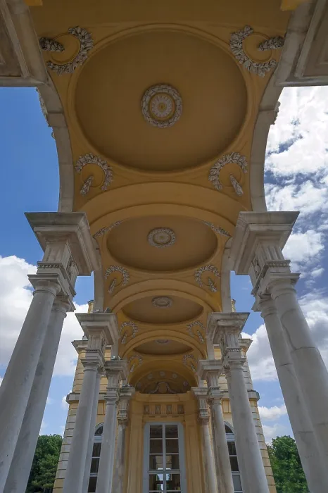 Gerahmter Druck : Der Gloriette-Arkadengebäude, erbaut 1775. Gerahmter Druck : Der Gloriette-Arkadengebäude, erbaut 1775.