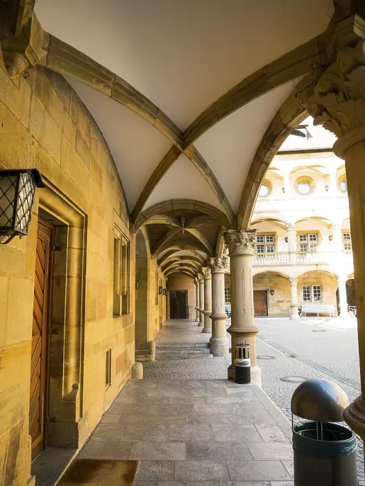 Gerahmter Druck : Arcade, Landesmuseum Alter Schloss. Gerahmter Druck : Arcade, Landesmuseum Alter Schloss.