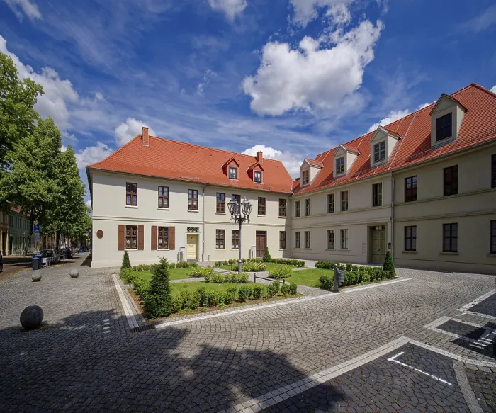 Gerahmter Druck : Architekturkomplex Wallstraße auf dem Bachplatz Gerahmter Druck : Architekturkomplex Wallstraße auf dem Bachplatz