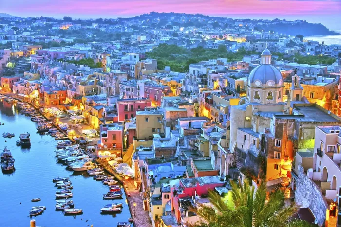 Gerahmter Druck : Architektur der Procida-Insel Gerahmter Druck : Architektur der Procida-Insel