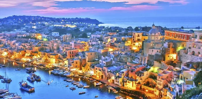 Gerahmter Druck : Architektur der Procida-Insel Gerahmter Druck : Architektur der Procida-Insel