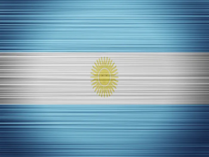 Gerahmter Druck : Argentinische Flagge Gerahmter Druck : Argentinische Flagge
