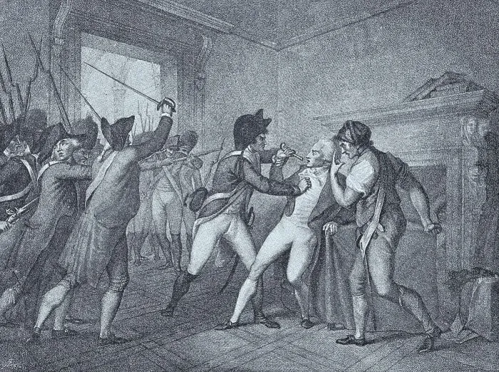 Gerahmter Druck : Die Verhaftung von Maximilien de Robespierre Gerahmter Druck : Die Verhaftung von Maximilien de Robespierre