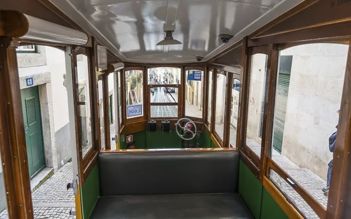 Gerahmter Druck : Bica-Funicular, Ascensor da Bica Gerahmter Druck : Bica-Funicular, Ascensor da Bica