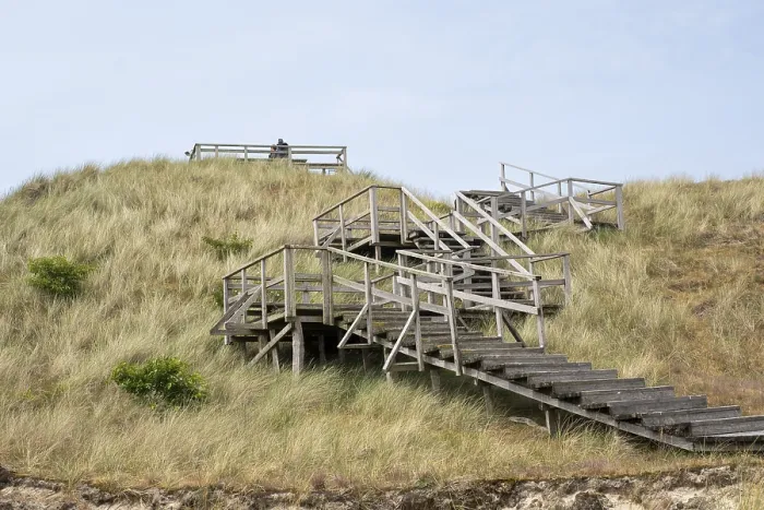 Gerahmter Druck : Amrum - Aufstieg zur Aussichtsplattform Gerahmter Druck : Amrum - Aufstieg zur Aussichtsplattform