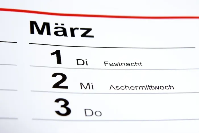 Gerahmter Druck : Aschermittwoch Gerahmter Druck : Aschermittwoch