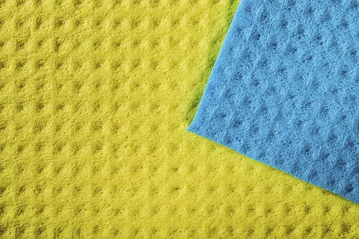 Gerahmter Druck : Sortiment neuer Küchenwischlappen Gerahmter Druck : Sortiment neuer Küchenwischlappen
