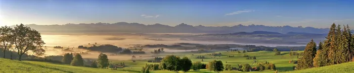 Gerahmter Druck : Berg Auerberg, Aussicht auf Füssen. Gerahmter Druck : Berg Auerberg, Aussicht auf Füssen.