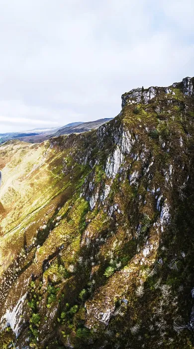 Gerahmter Druck : Herbstfarben über Mach Loop von einem Drohnen. Gerahmter Druck : Herbstfarben über Mach Loop von einem Drohnen.