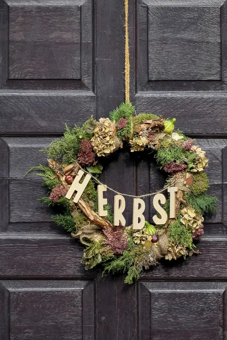 Gerahmter Druck : Herbstkranz Gerahmter Druck : Herbstkranz